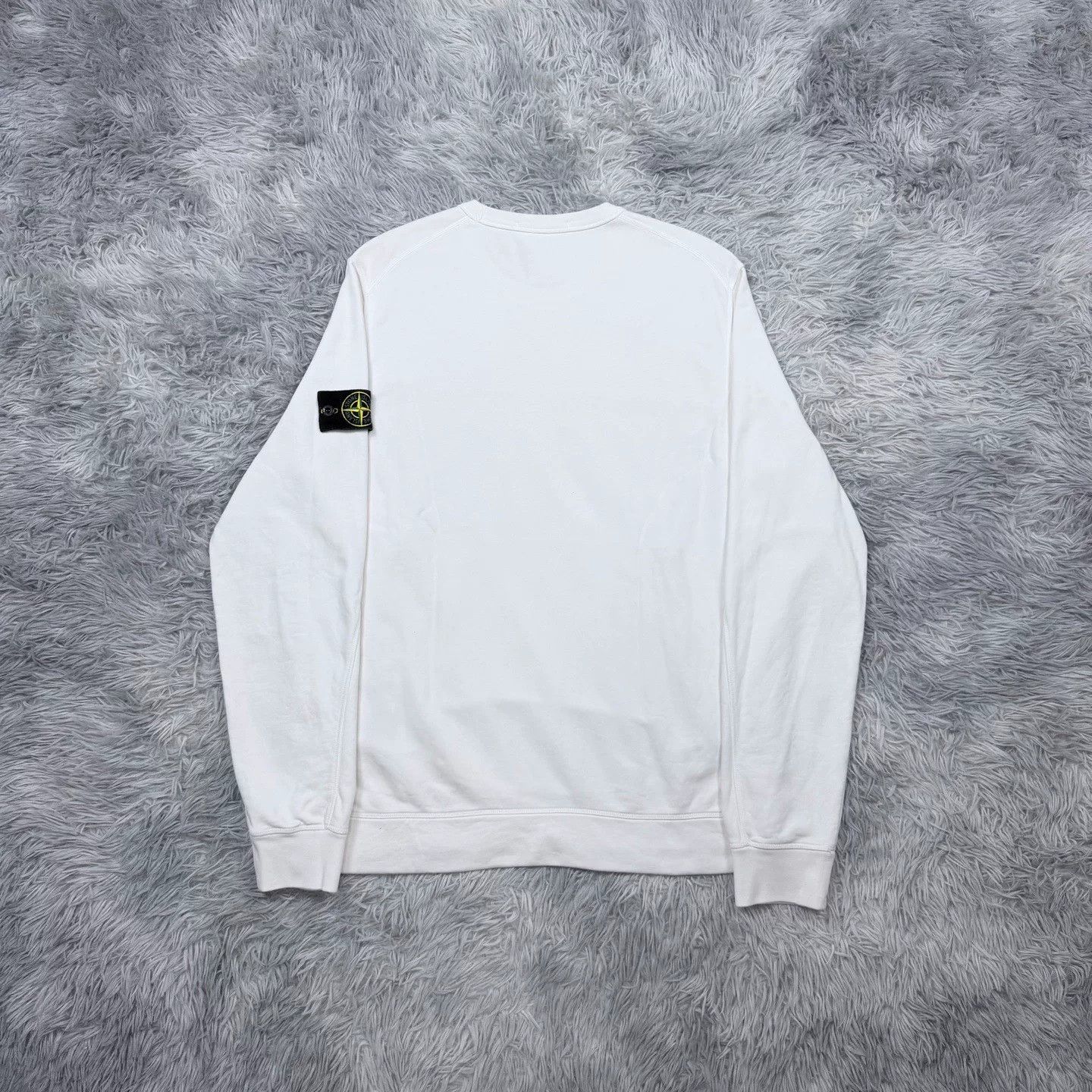 Stone Island Stone Island White Crewneck Designer Size US L / EU 52-54 / 3 - 2 Thumbnail