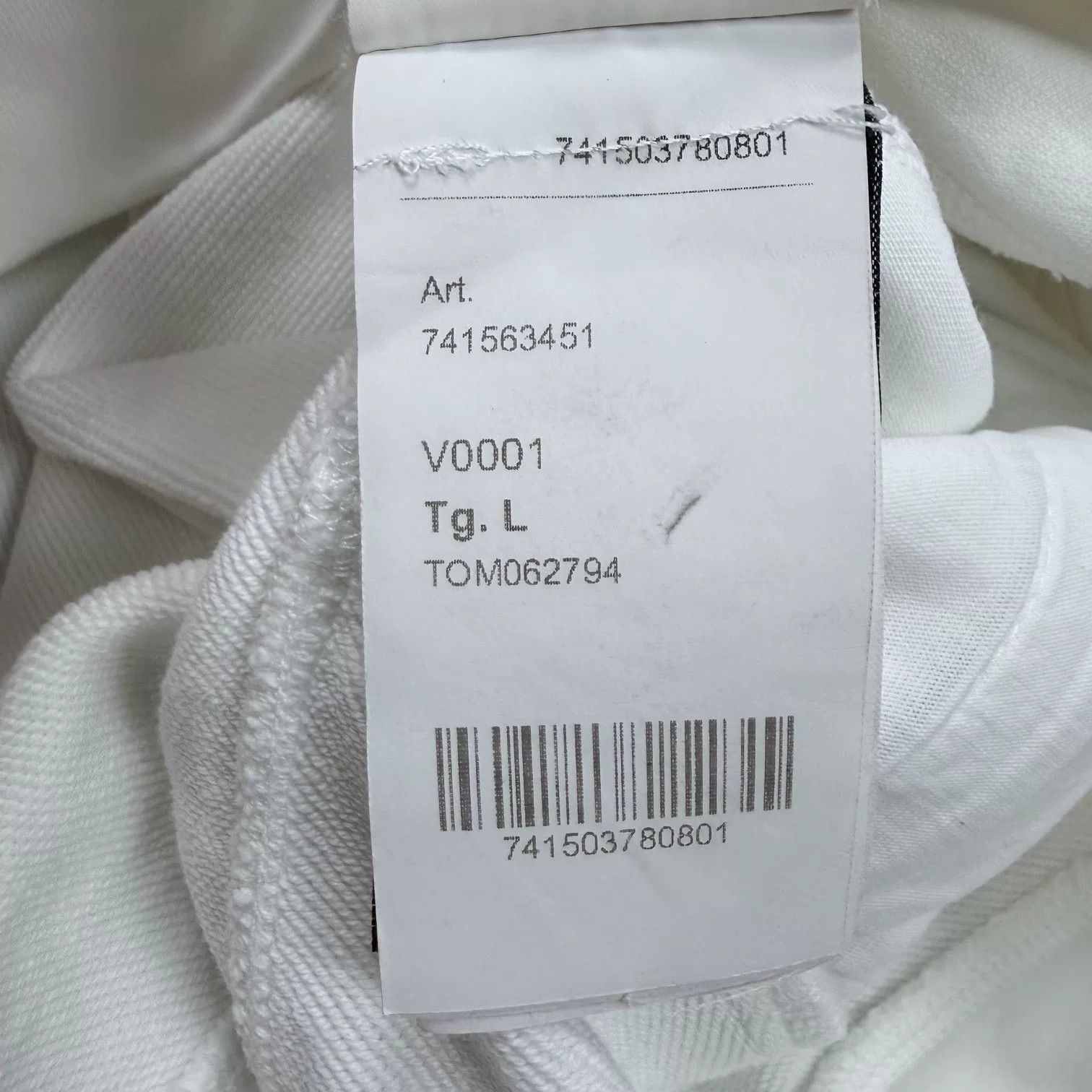 Stone Island Stone Island White Crewneck Designer Size US L / EU 52-54 / 3 - 6 Thumbnail