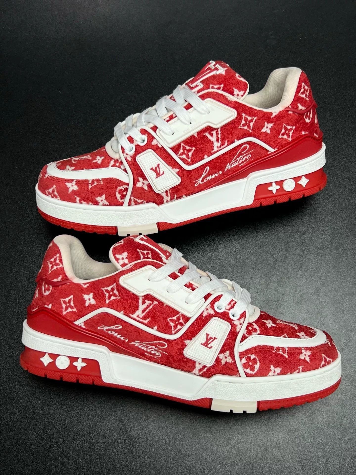 Louis Vuitton Louis Vuitton Red Designer Casual Size US S / EU 44-46 / 1 - 5 Thumbnail