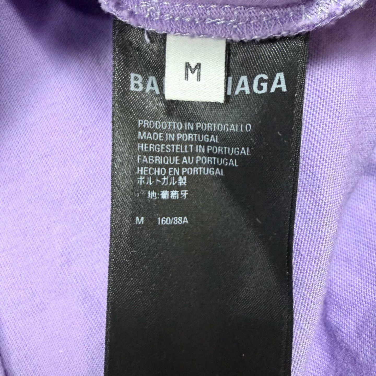 Balenciaga Balenciaga Purple T-Shirt Casual Size US M / EU 48-50 / 2 - 5 Thumbnail