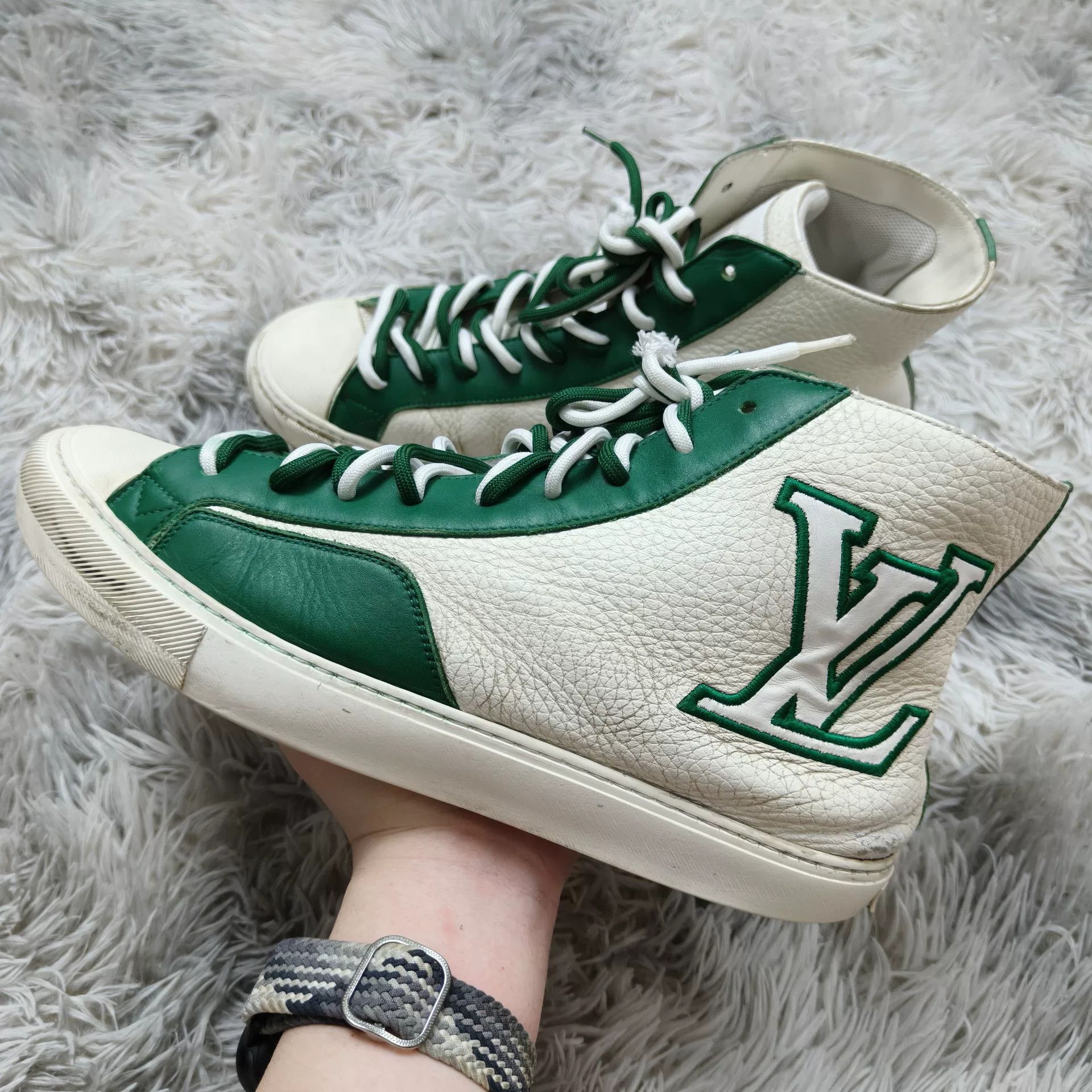 Louis Vuitton Louis Vuitton Green Shoes Low Top Size US 10 / EU 43 - 9 Thumbnail