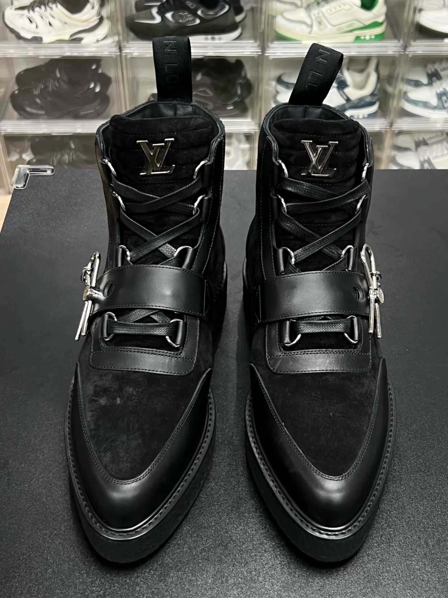 Louis Vuitton Louis Vuitton Black Designer Casual Size US 5 / EU 37 - 2 Thumbnail