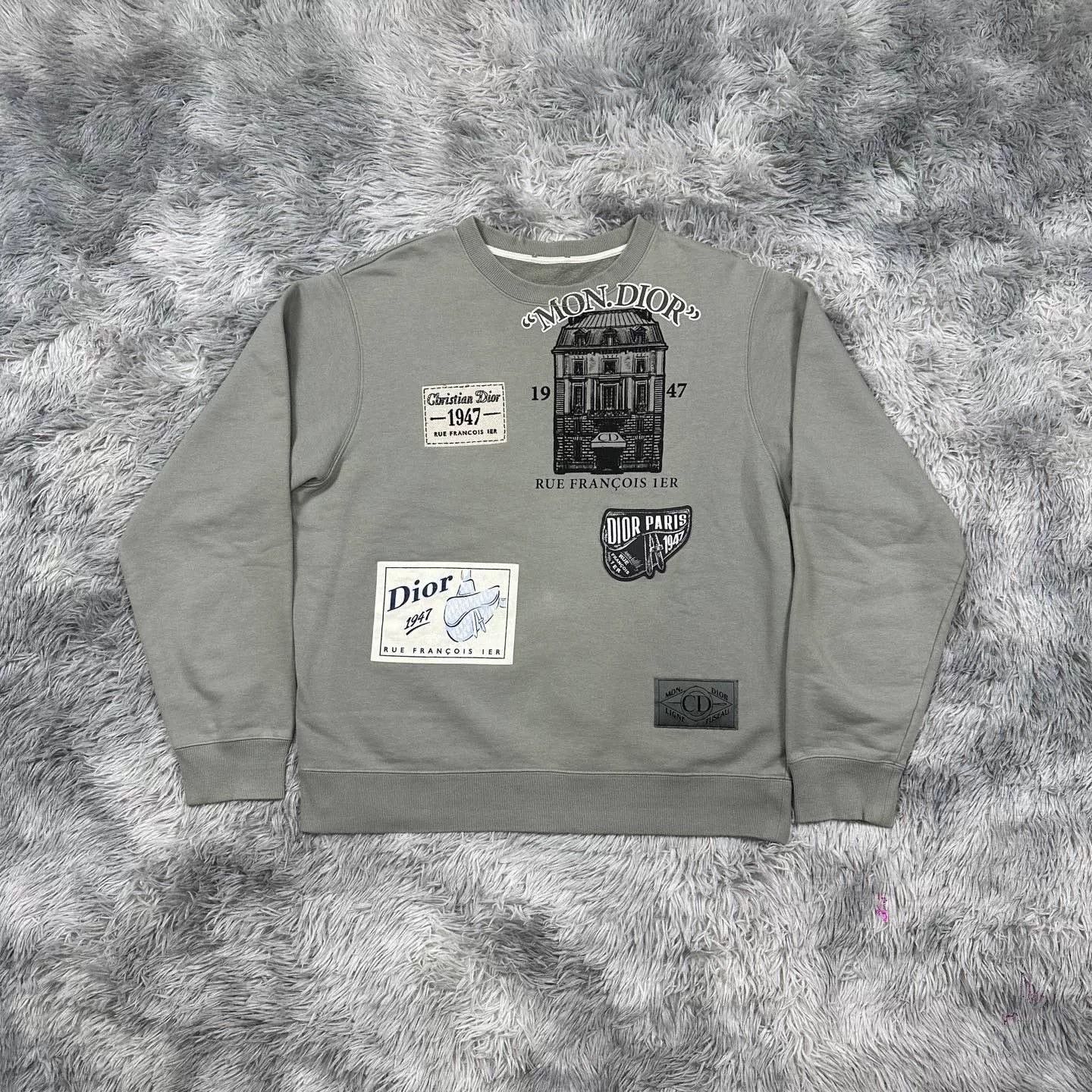 Dior Dior Gray Sweatshirt Pullover Casual Size US L / EU 52-54 / 3 - 2 Thumbnail