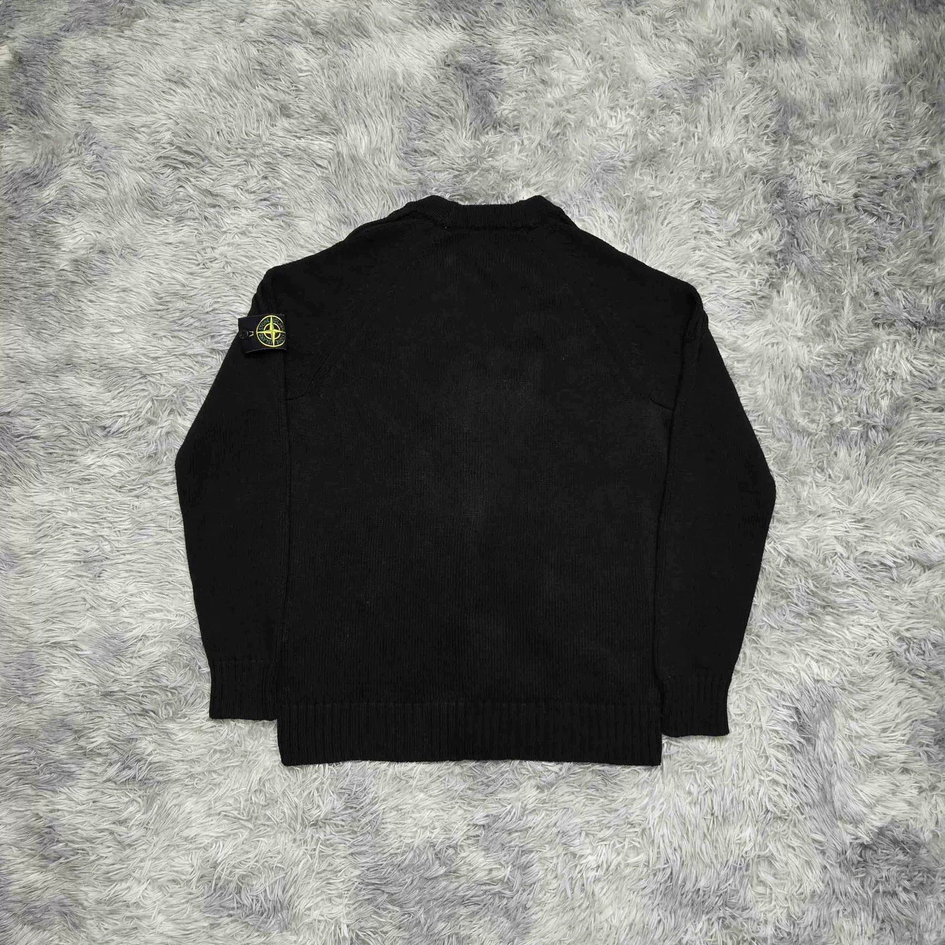 Stone Island Stone Island Black Knitwear Designer Size US L / EU 52-54 / 3 - 2 Thumbnail