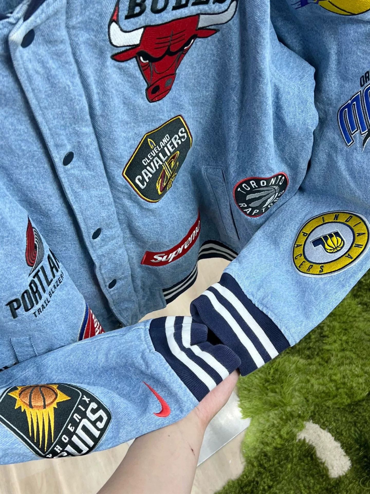 Supreme Supreme x NBA Blue Denim Designer Size US 36 / EU 52 - 4 Thumbnail