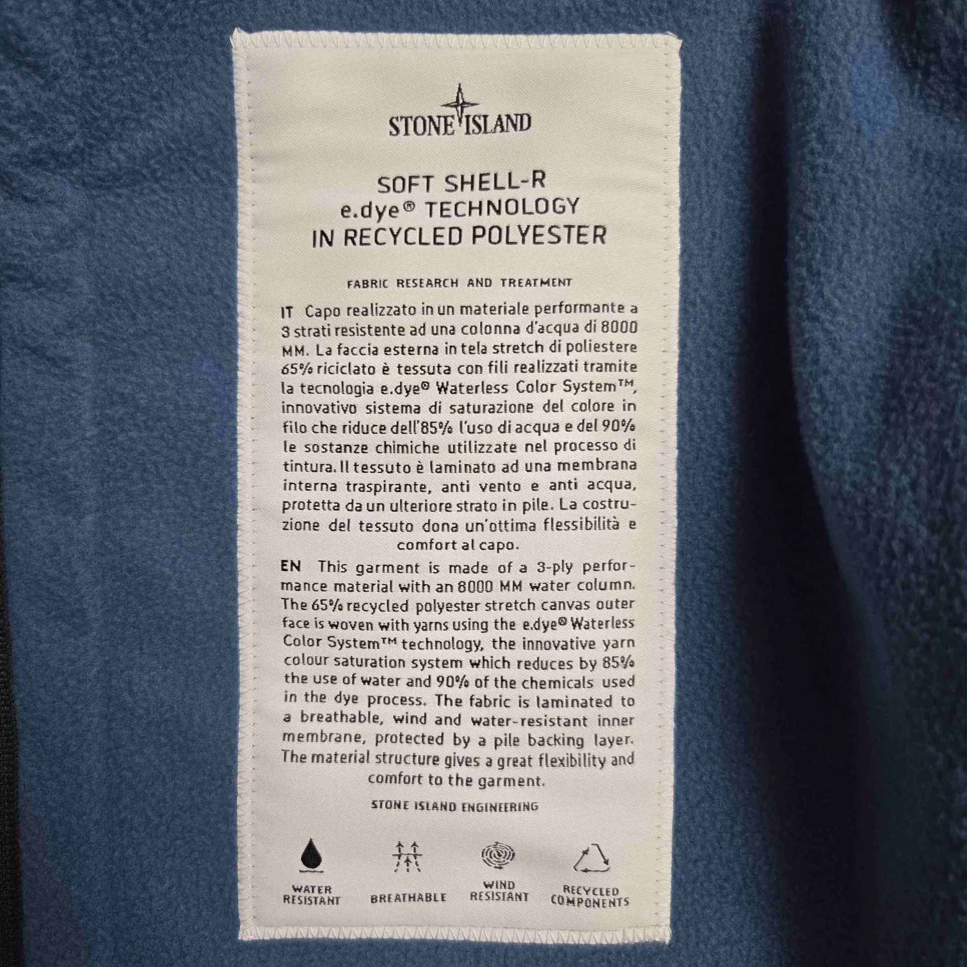 Stone Island Stone Island Blue Jacket Outerwear Size US XXL / EU 58 / 5 - 5 Thumbnail