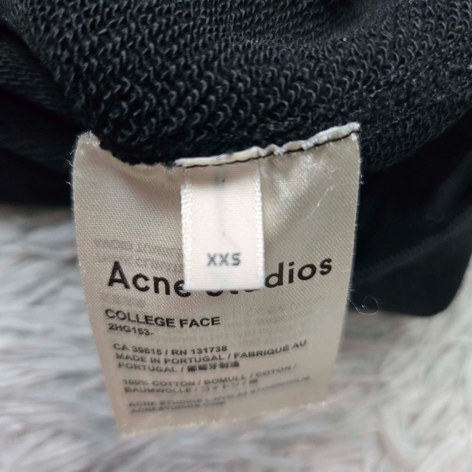 Acne Studios Acne Studios Black Sweatshirt Pullover Size US XXS / EU 40 - 5 Thumbnail