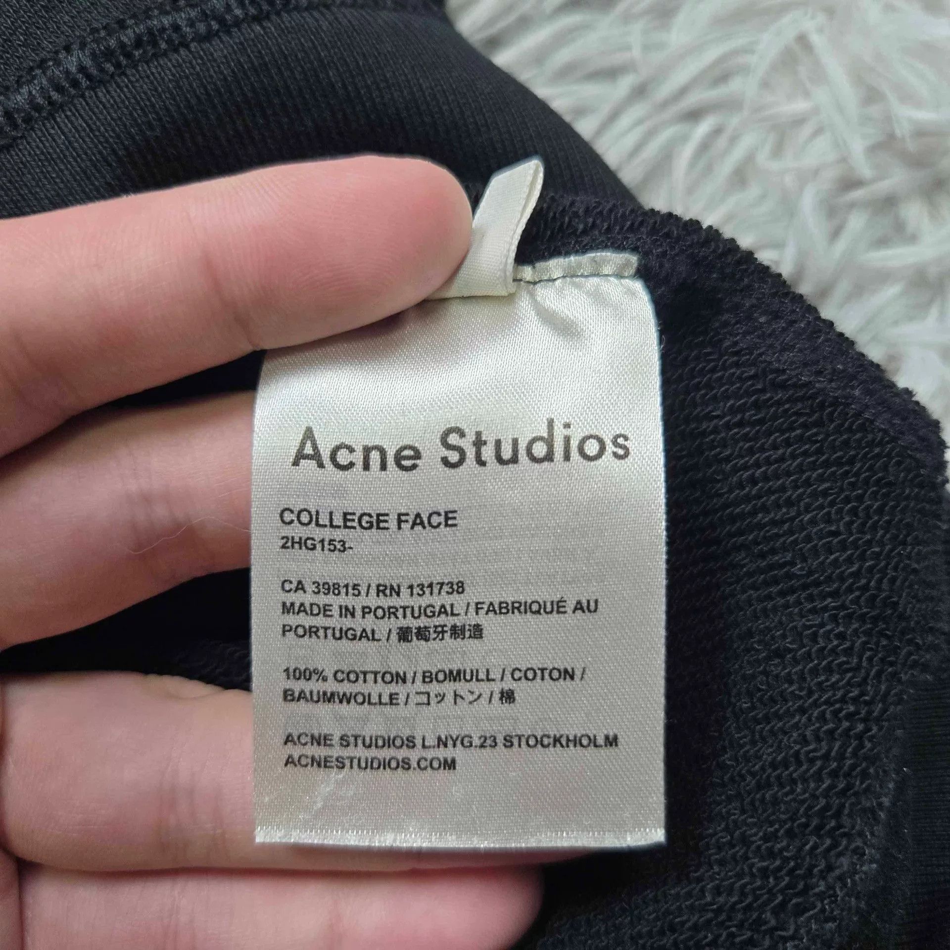Acne Studios Acne Studios Black Sweatshirt Pullover Size US XXS / EU 40 - 6 Thumbnail