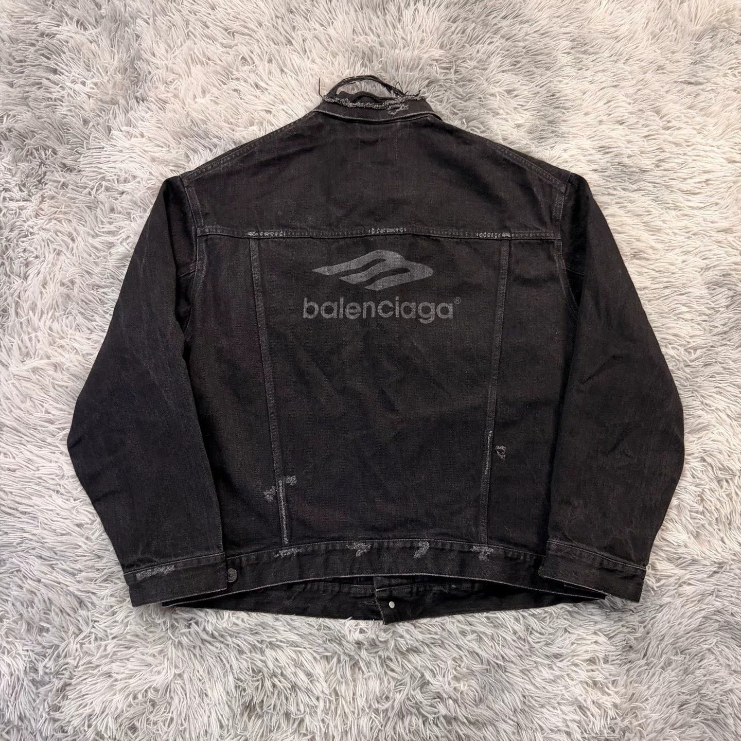 Balenciaga Balenciaga Denim Jacket Outerwear Size US S / EU 44-46 / 1 - 2 Thumbnail
