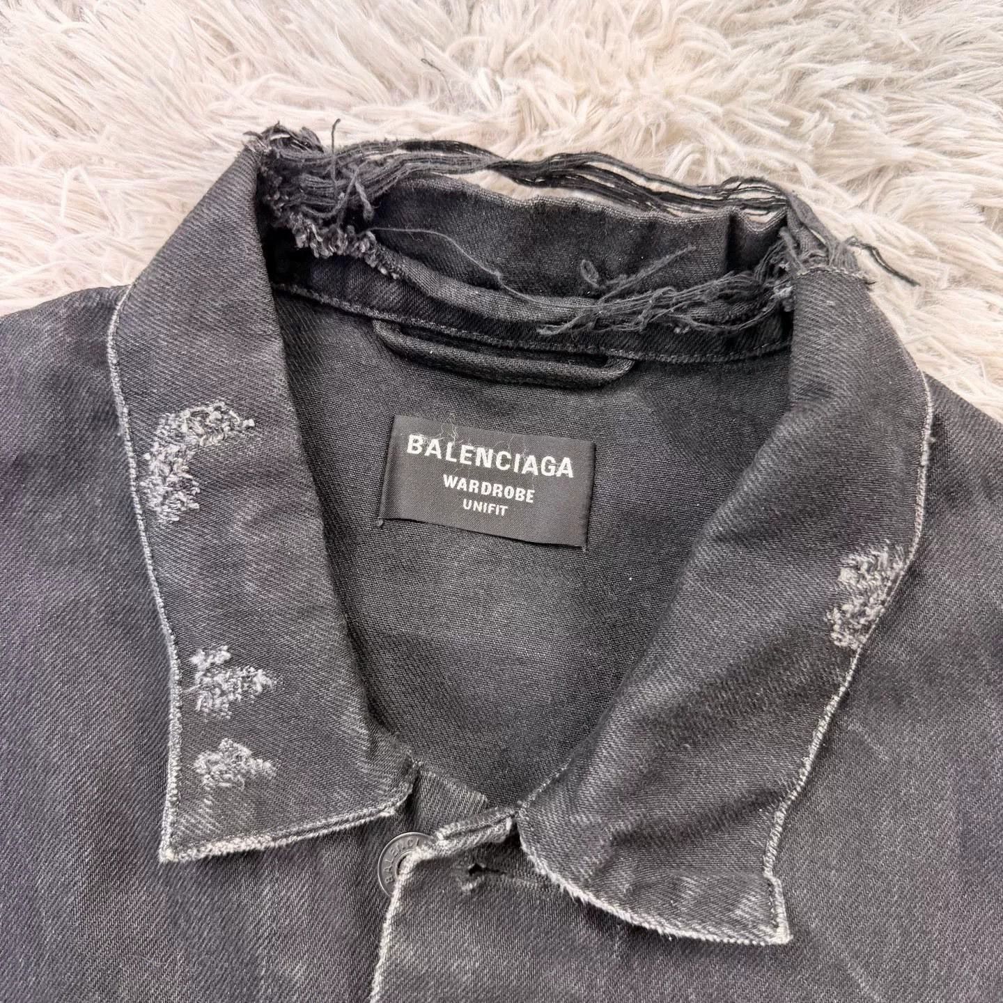 Balenciaga Balenciaga Denim Jacket Outerwear Size US S / EU 44-46 / 1 - 3 Thumbnail
