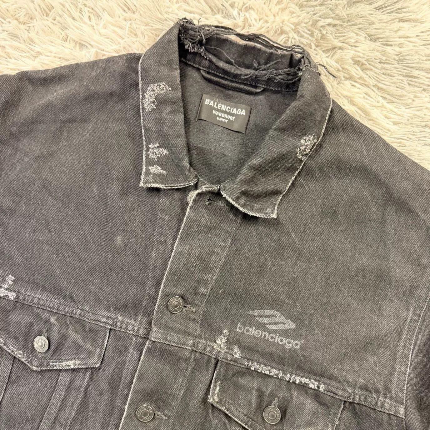 Balenciaga Balenciaga Denim Jacket Outerwear Size US S / EU 44-46 / 1 - 4 Thumbnail