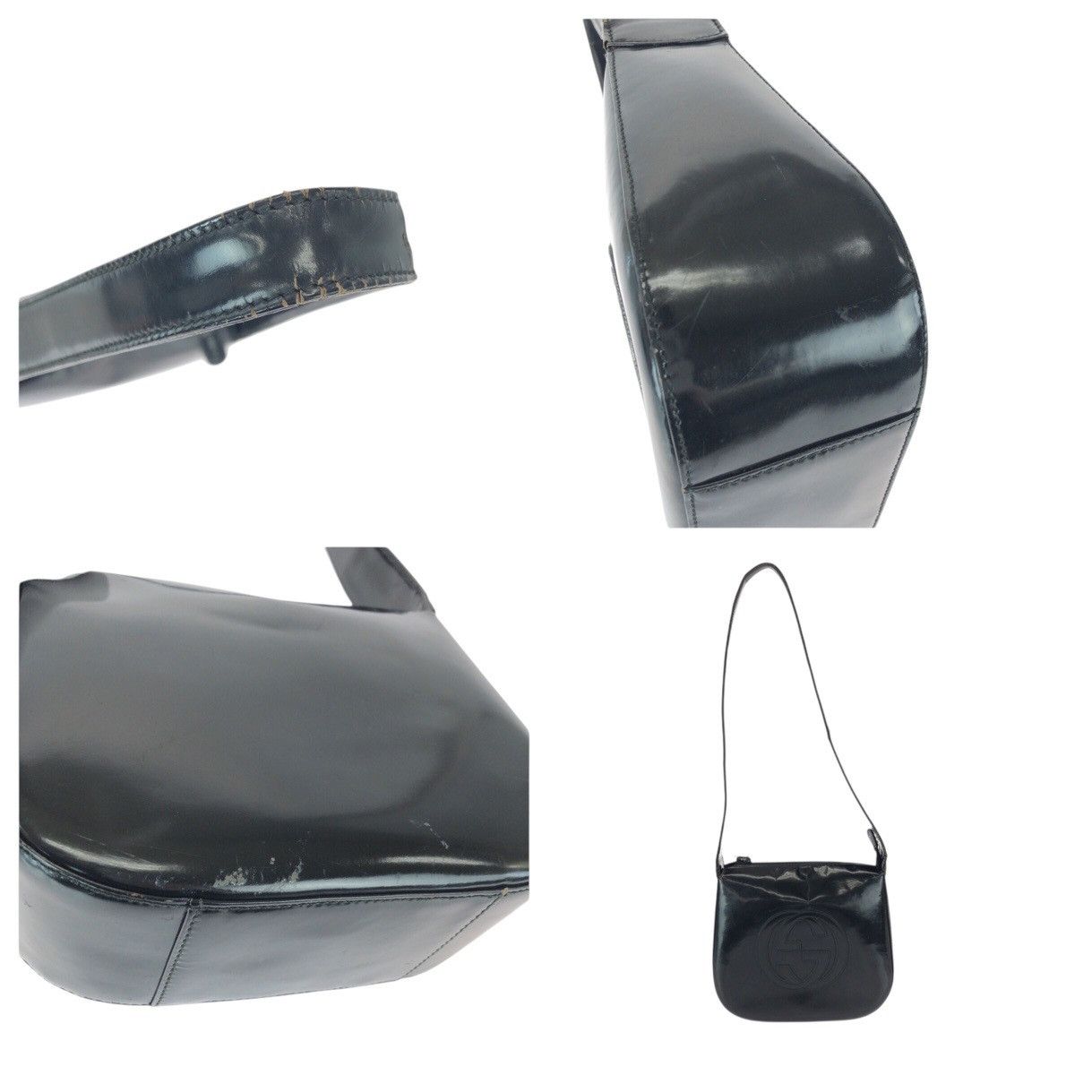 Gucci Gucci Gucci Patent Leather Shoulder Bag Plastic / Synthetic Shoulder Bag 00720460250 DUTY FREE for USA Size ONE SIZE - 6 Thumbnail