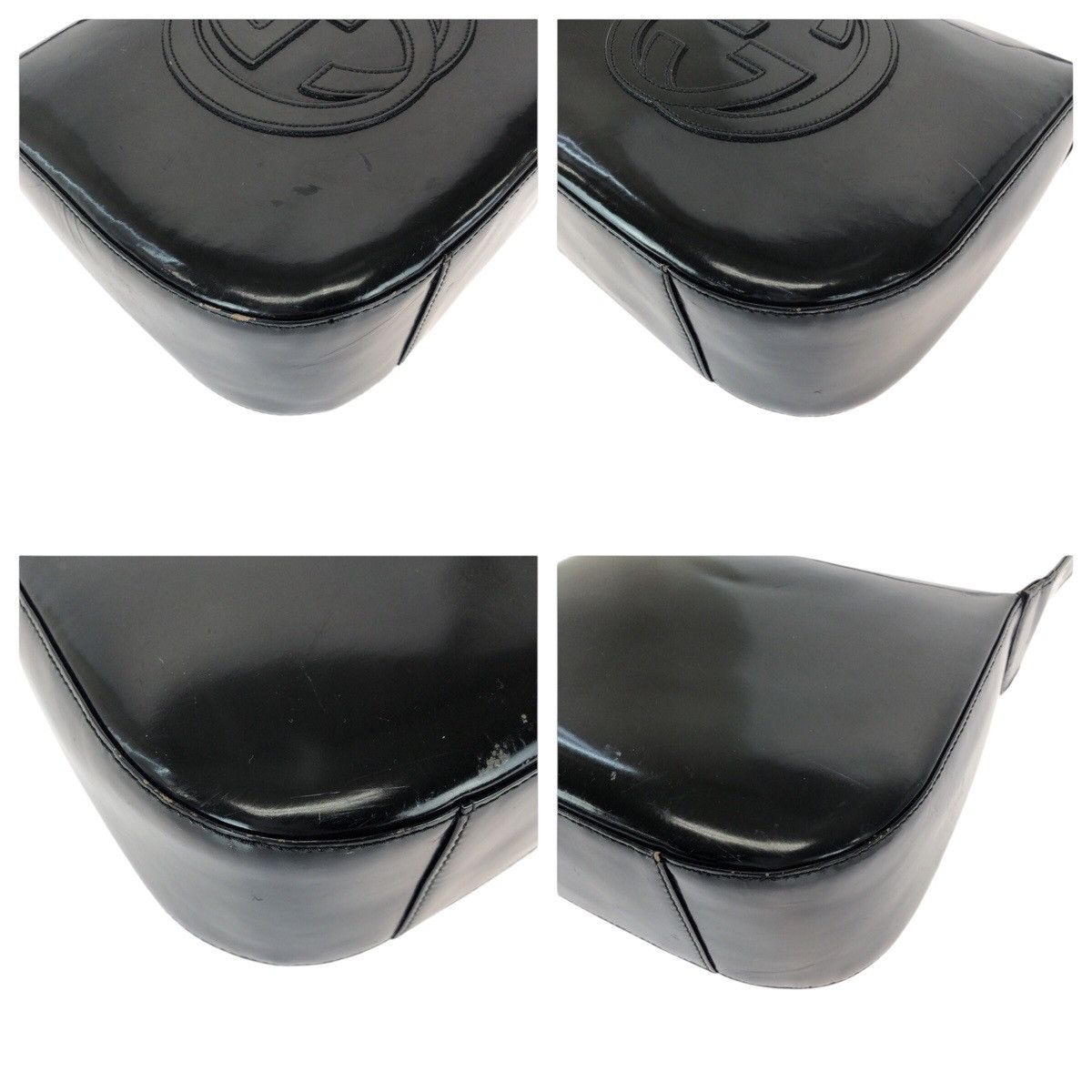 Gucci Gucci Gucci Patent Leather Shoulder Bag Plastic / Synthetic Shoulder Bag 00720460250 DUTY FREE for USA Size ONE SIZE - 3 Thumbnail