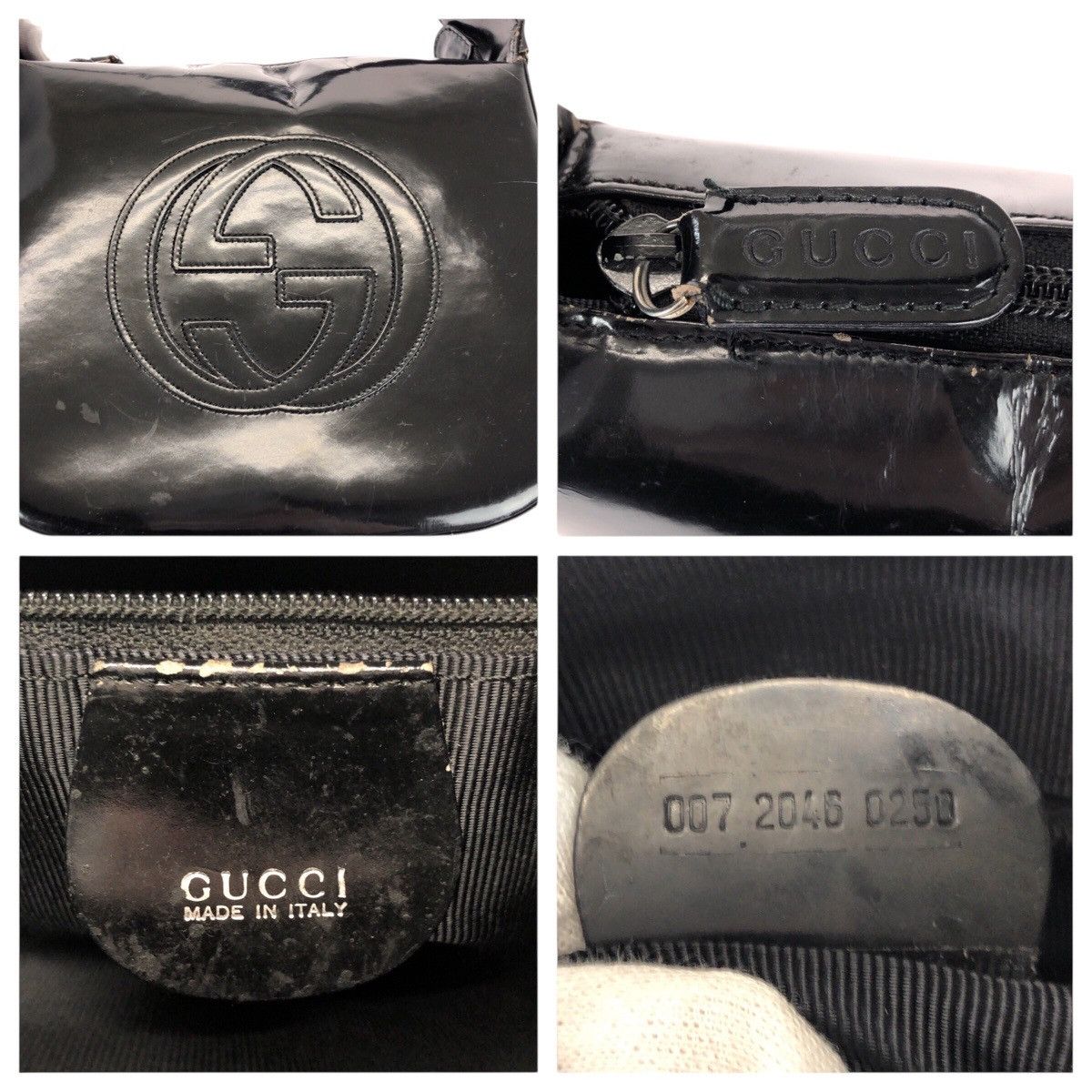 Gucci Gucci Gucci Patent Leather Shoulder Bag Plastic / Synthetic Shoulder Bag 00720460250 DUTY FREE for USA Size ONE SIZE - 4 Thumbnail