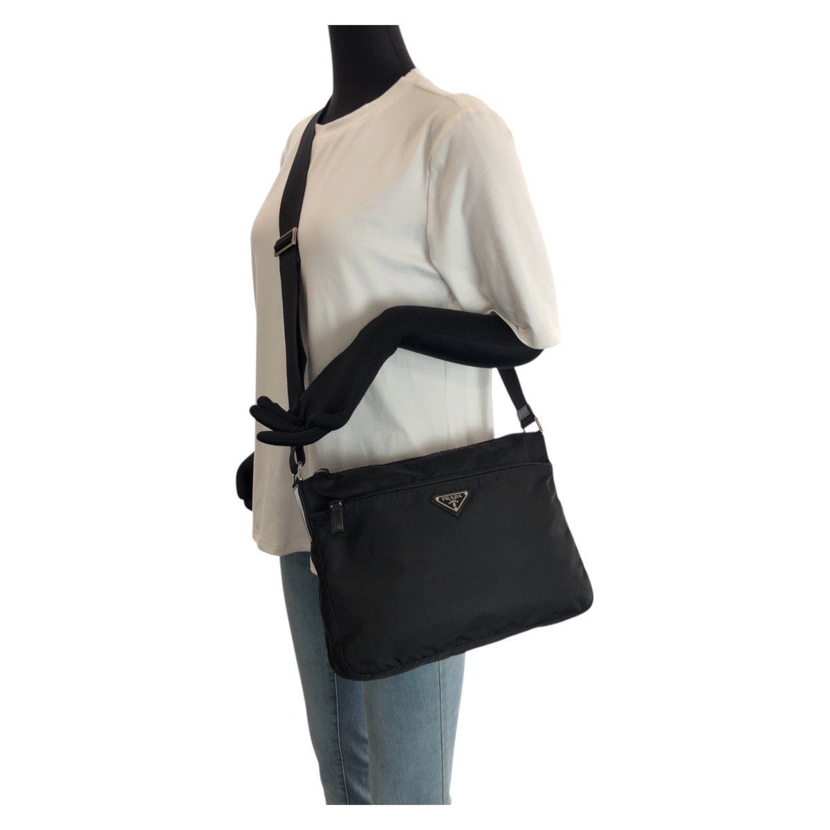 Prada Prada Prada Tessuto Nylon Shoulder Bag Textile Shoulder Bag DUTY FREE for USA Size ONE SIZE - 7 Thumbnail