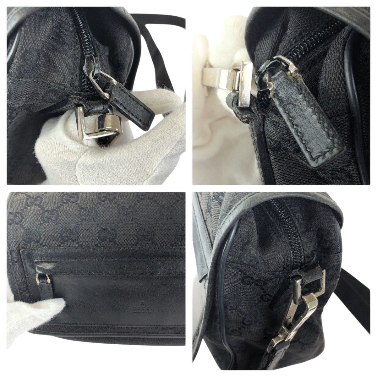 Gucci Gucci Gucci GG Canvas Leather Shoulder Bag Textile Shoulder Bag 28562 DUTY FREE for USA Size ONE SIZE - 5 Thumbnail