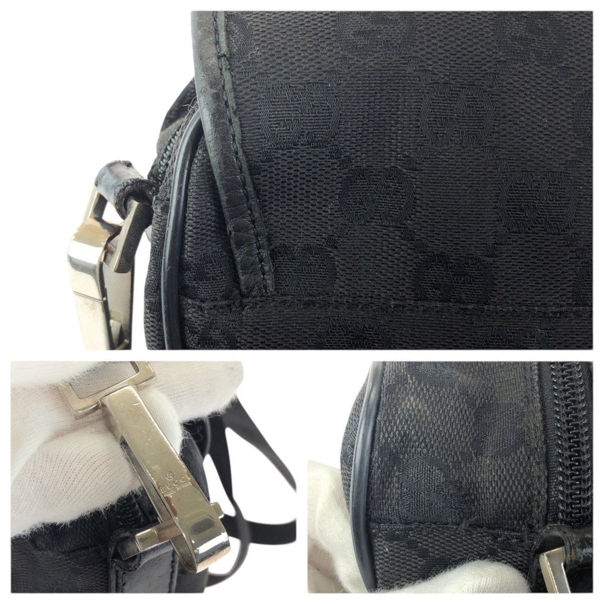 Gucci Gucci Gucci GG Canvas Leather Shoulder Bag Textile Shoulder Bag 28562 DUTY FREE for USA Size ONE SIZE - 6 Thumbnail
