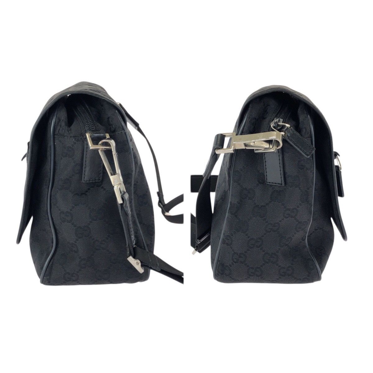 Gucci Gucci Gucci GG Canvas Leather Shoulder Bag Textile Shoulder Bag 28562 DUTY FREE for USA Size ONE SIZE - 8 Thumbnail