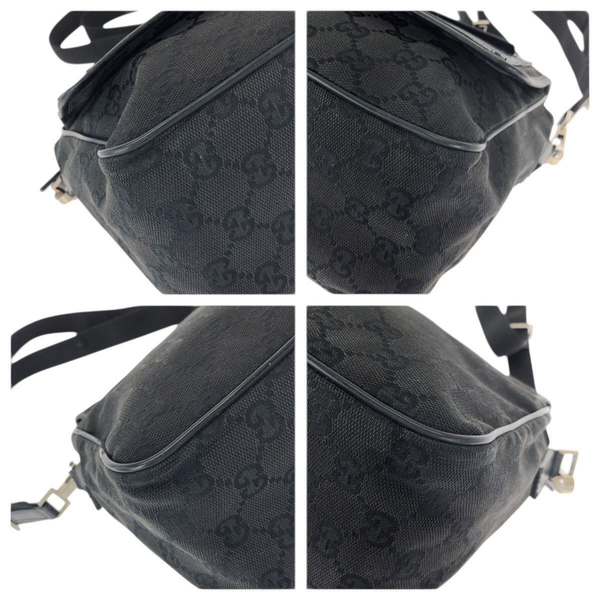 Gucci Gucci Gucci GG Canvas Leather Shoulder Bag Textile Shoulder Bag 28562 DUTY FREE for USA Size ONE SIZE - 3 Thumbnail