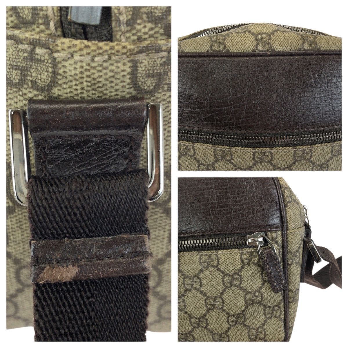 Gucci Gucci Gucci GG Supreme Canvas Leather Shoulder Bag Textile Shoulder Bag 114291 DUTY FREE for USA Size ONE SIZE - 5 Thumbnail