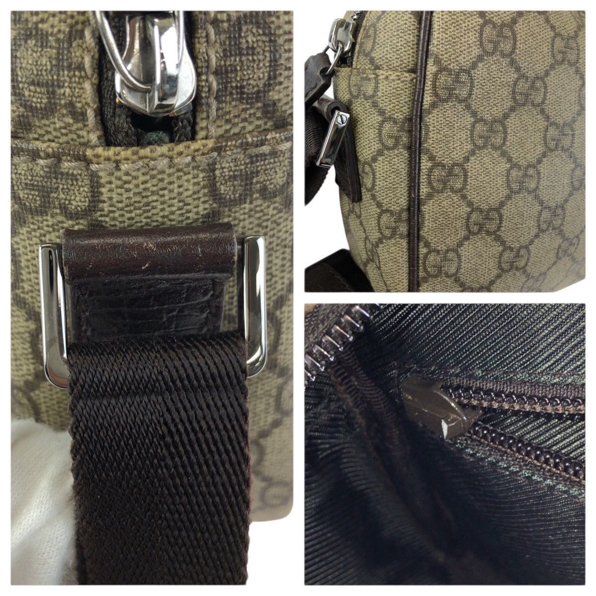 Gucci Gucci Gucci GG Supreme Canvas Leather Shoulder Bag Textile Shoulder Bag 114291 DUTY FREE for USA Size ONE SIZE - 6 Thumbnail
