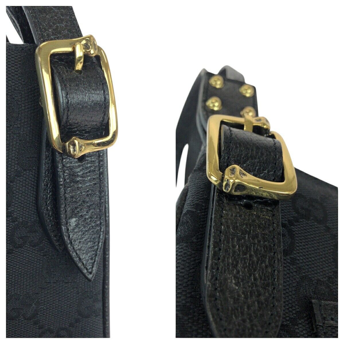 Gucci Gucci Gucci GG Canvas Leather Shoulder Bag Leather Shoulder Bag 115415 DUTY FREE for USA Size ONE SIZE - 6 Thumbnail