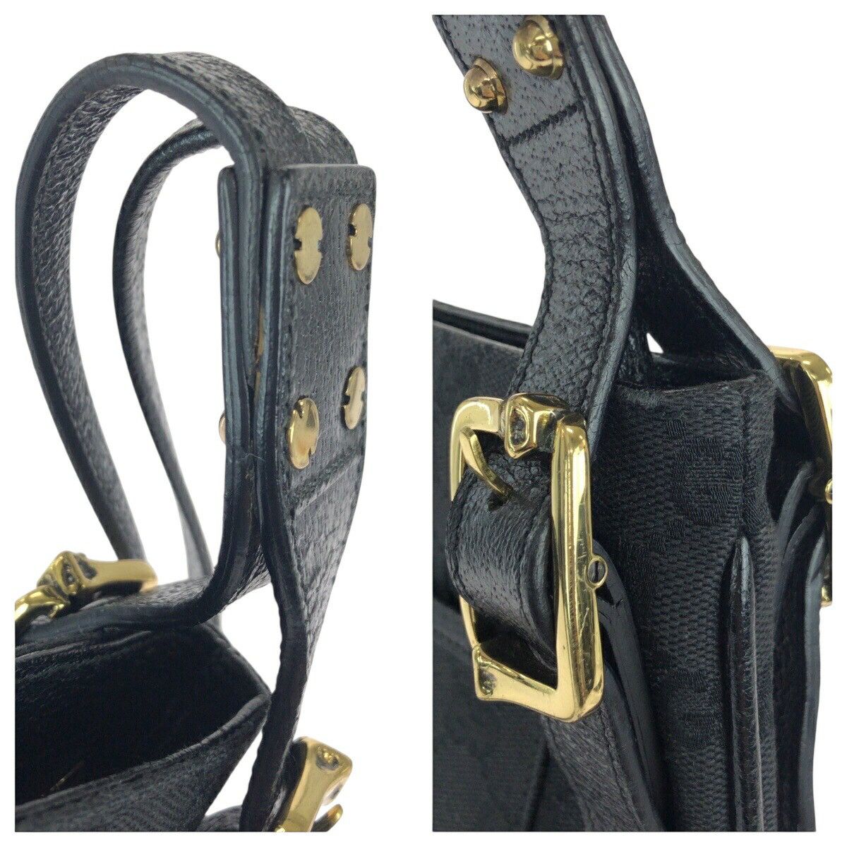 Gucci Gucci Gucci GG Canvas Leather Shoulder Bag Leather Shoulder Bag 115415 DUTY FREE for USA Size ONE SIZE - 5 Thumbnail
