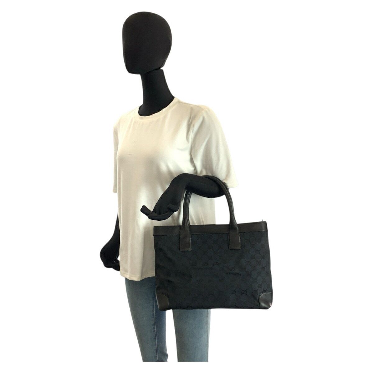 Gucci Gucci Gucci GG Canvas Leather Tote Bag Textile Tote Bag 0021119 DUTY FREE for USA Size ONE SIZE - 6 Thumbnail