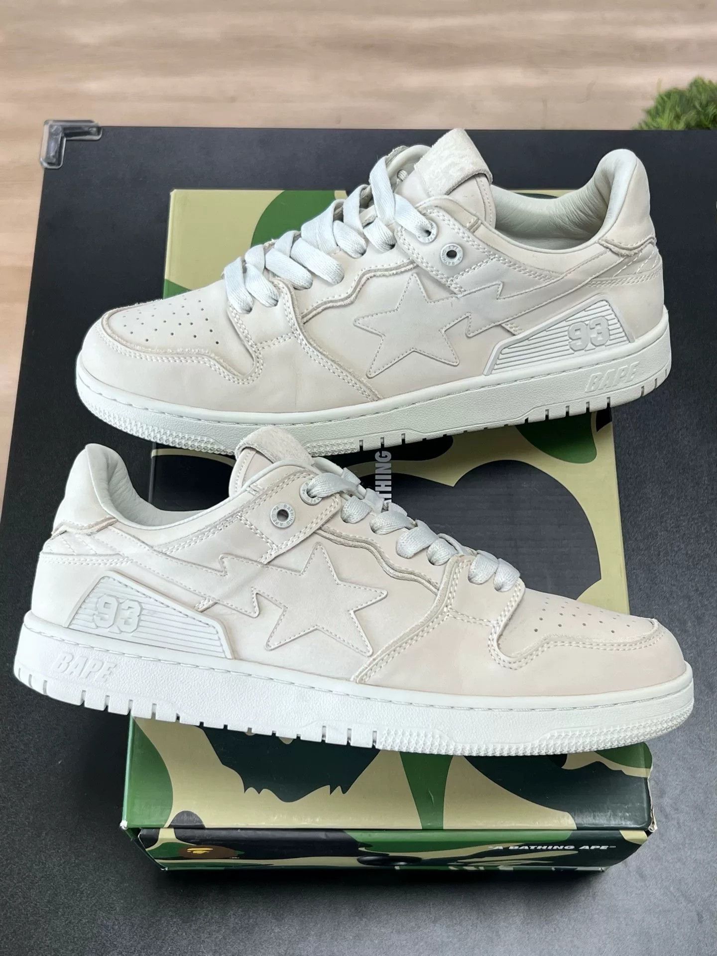 Bape Bape White Shoes Low Top High Top Size US 11 / EU 44 - 5 Thumbnail