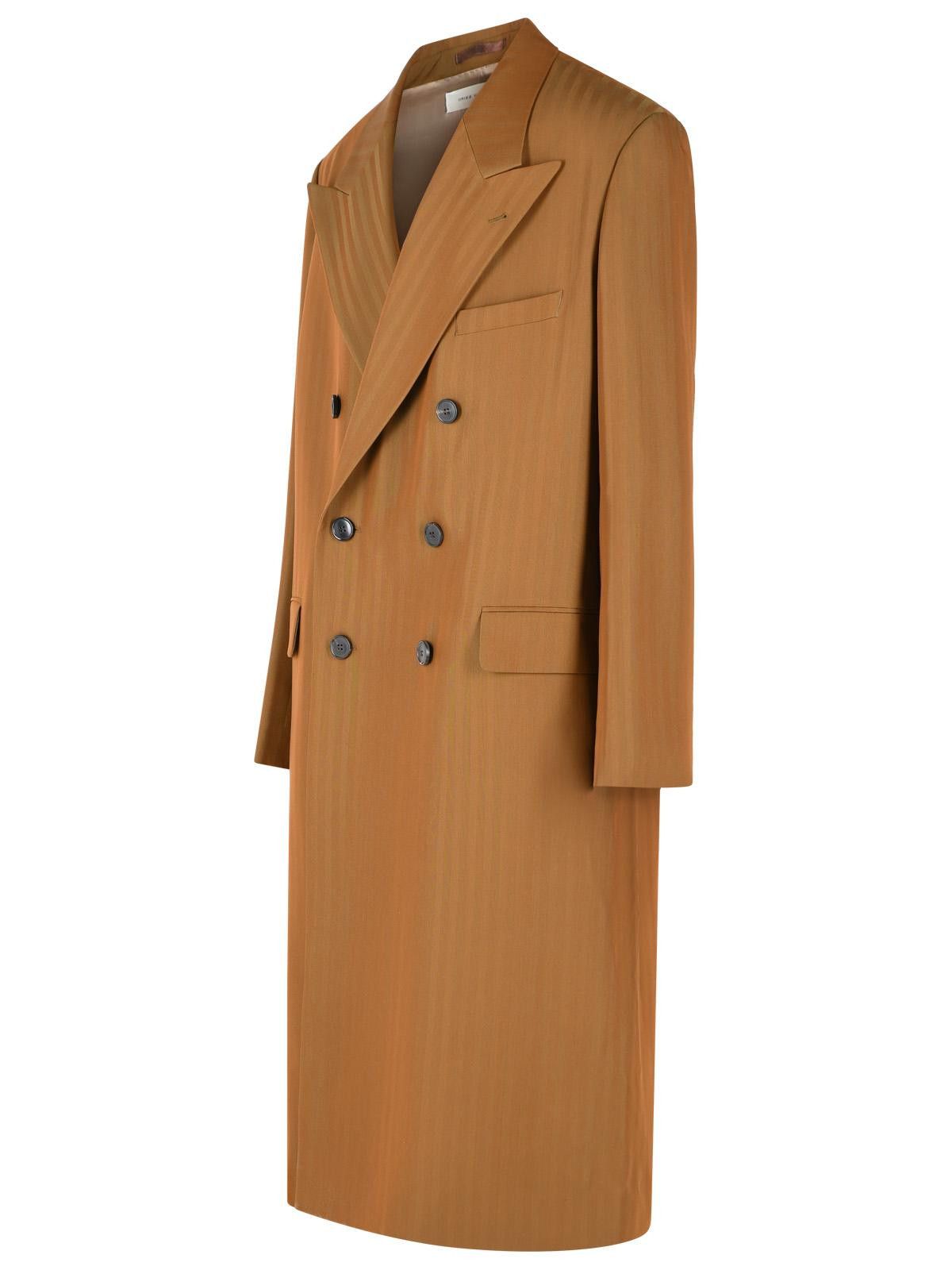 Dries Van Noten DRIES VAN NOTEN 'Rosie' Brown Wool Blend Coat Size US L / EU 52-54 / 3 - 2 Thumbnail