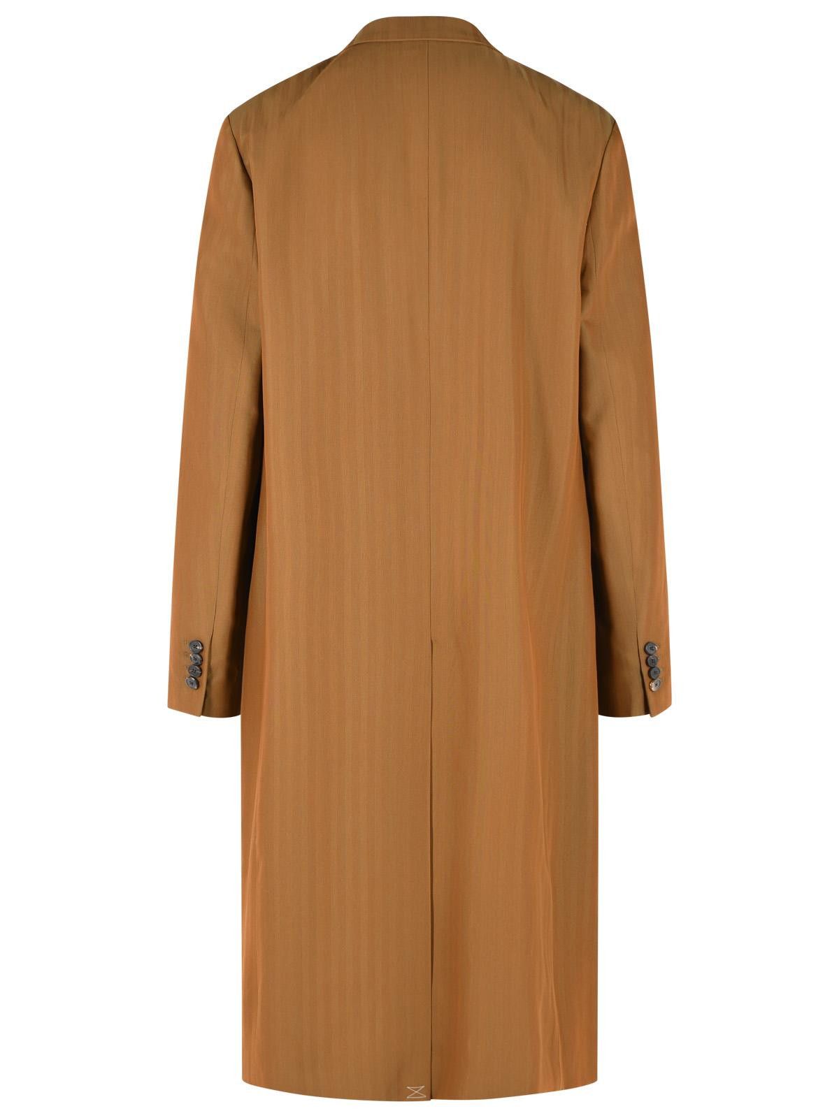 Dries Van Noten DRIES VAN NOTEN 'Rosie' Brown Wool Blend Coat Size US L / EU 52-54 / 3 - 3 Thumbnail