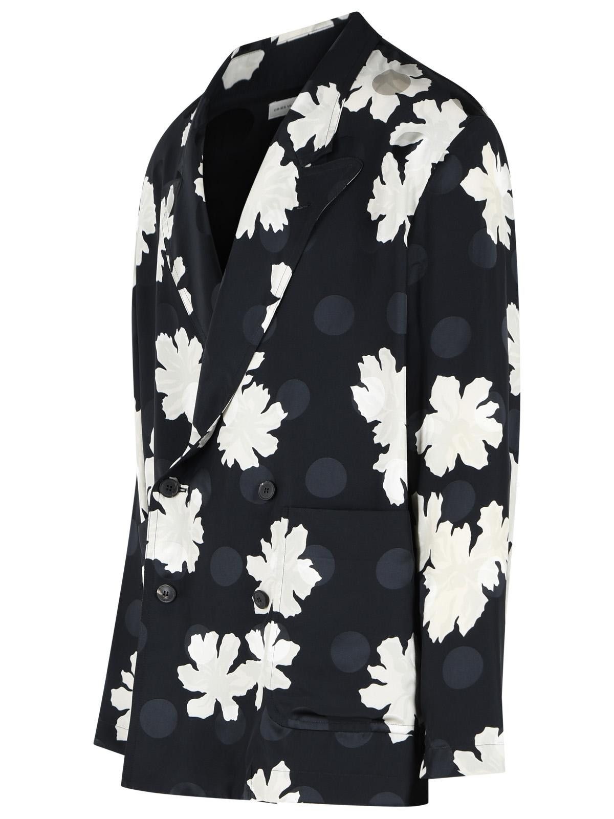 Dries Van Noten DRIES VAN NOTEN 'Caplans' Black Viscose Blazer Size US L / EU 52-54 / 3 - 2 Thumbnail