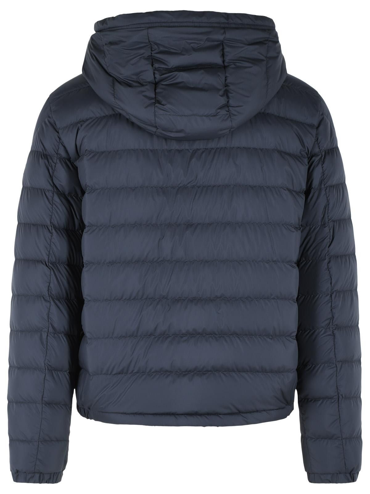 Moncler MONCLER Navy Blue Polyester Short 'Vermeille' Hooded Down Jacket Size US L / EU 52-54 / 3 - 3 Thumbnail