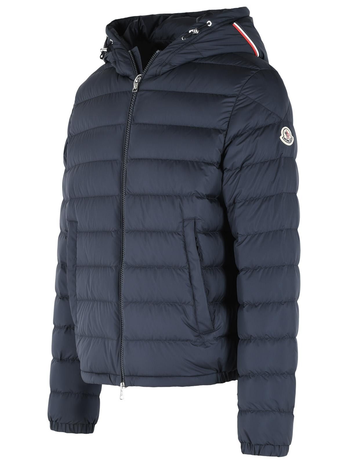 Moncler MONCLER Navy Blue Polyester Short 'Vermeille' Hooded Down Jacket Size US L / EU 52-54 / 3 - 2 Thumbnail