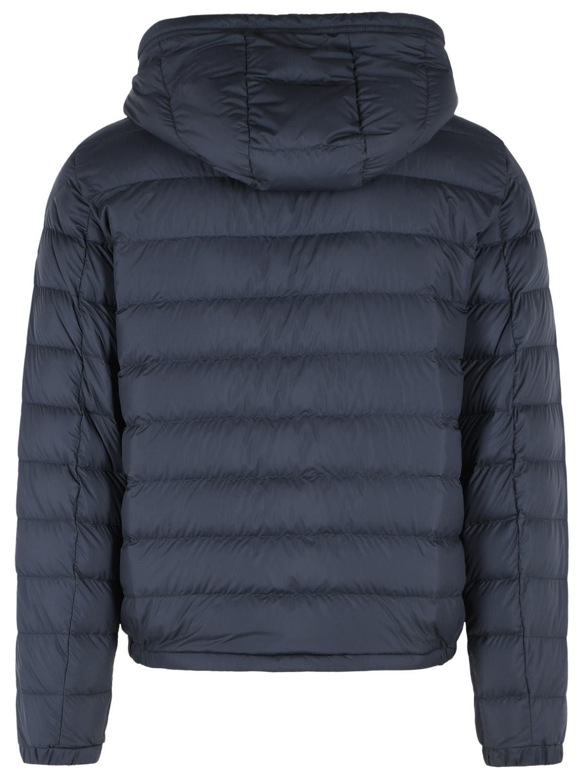 Moncler MONCLER Navy Blue Polyester Short 'Vermeille' Hooded Down Jacket Size US M / EU 48-50 / 2 - 3 Thumbnail