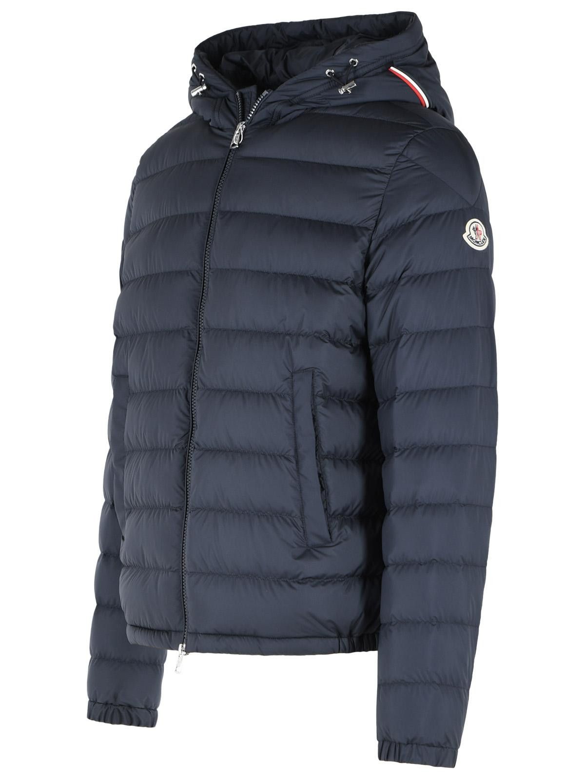 Moncler MONCLER Navy Blue Polyester Short 'Vermeille' Hooded Down Jacket Size US L / EU 52-54 / 3 - 2 Thumbnail