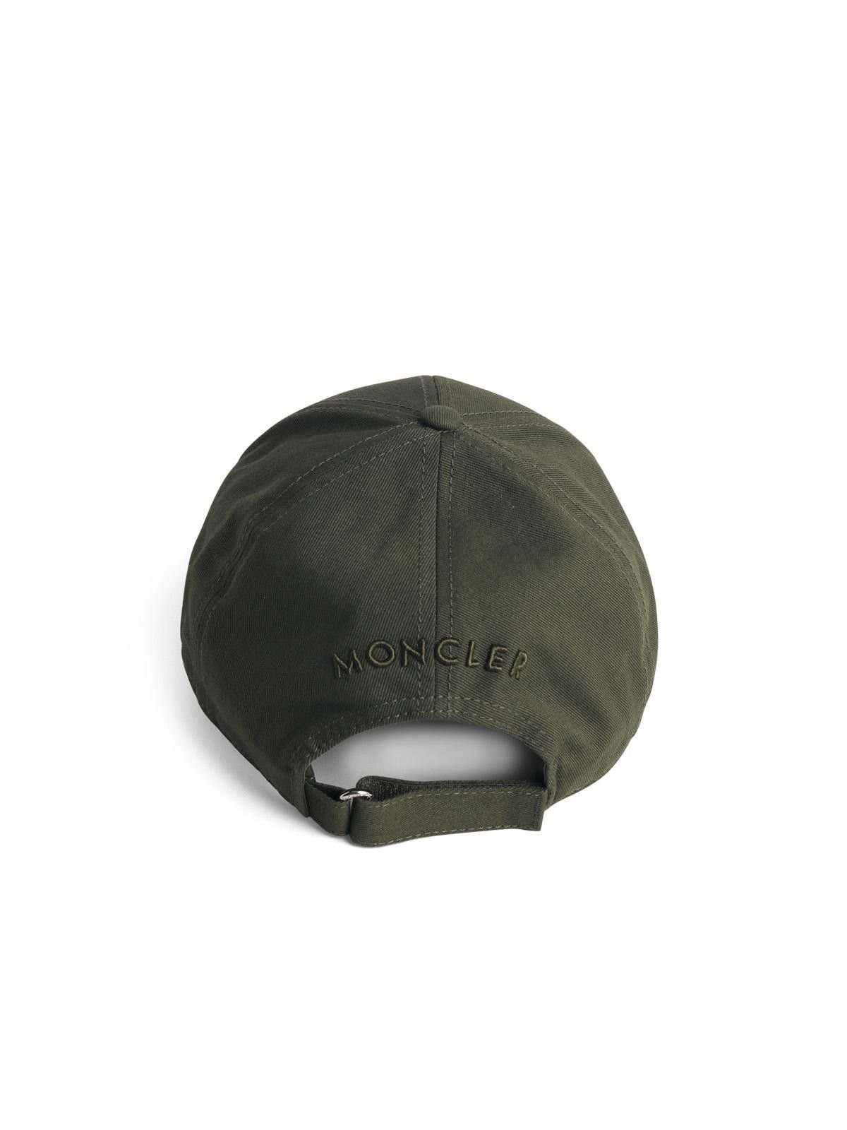 Moncler MONCLER Green Cotton Cap Size ONE SIZE - 3 Thumbnail