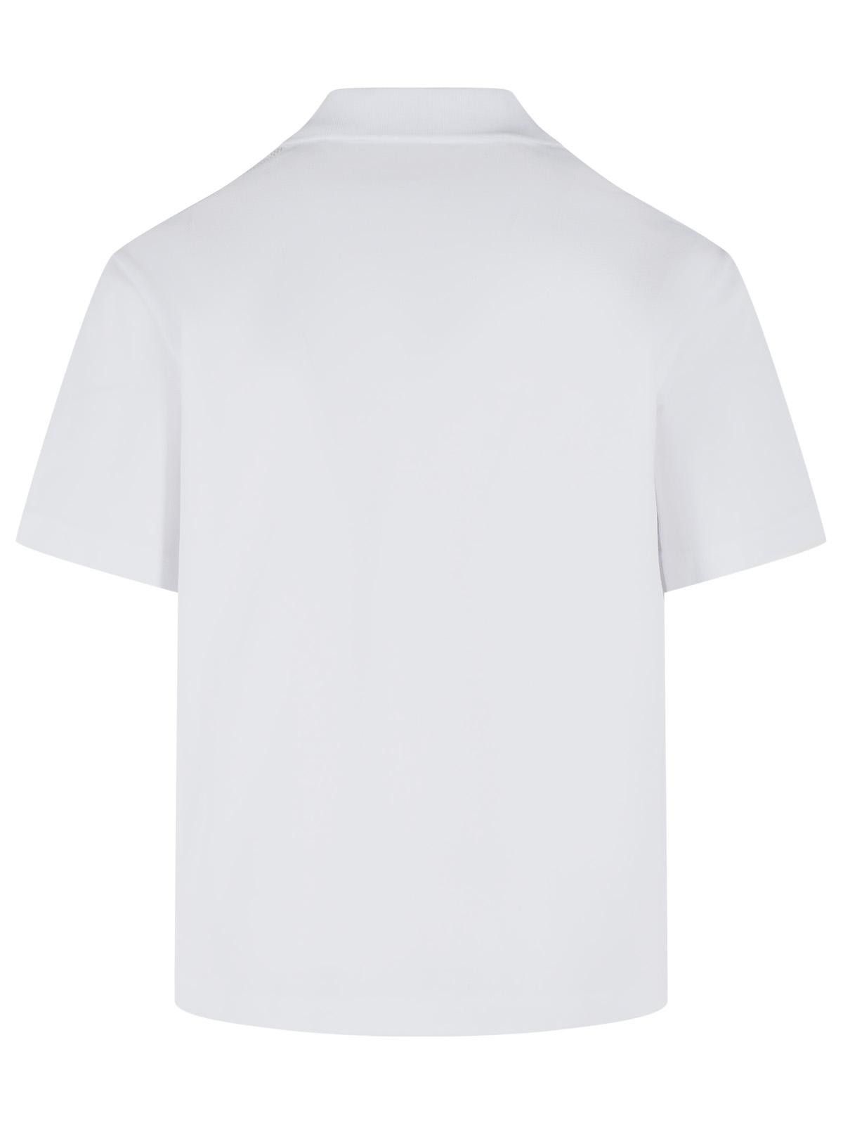 Moncler MONCLER White Cotton Polo Shirt Size US L / EU 52-54 / 3 - 3 Thumbnail