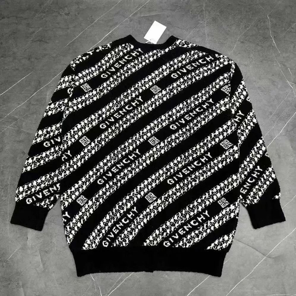 Givenchy Givenchy Black Cardigan Designer Size US M / EU 48-50 / 2 - 2 Thumbnail
