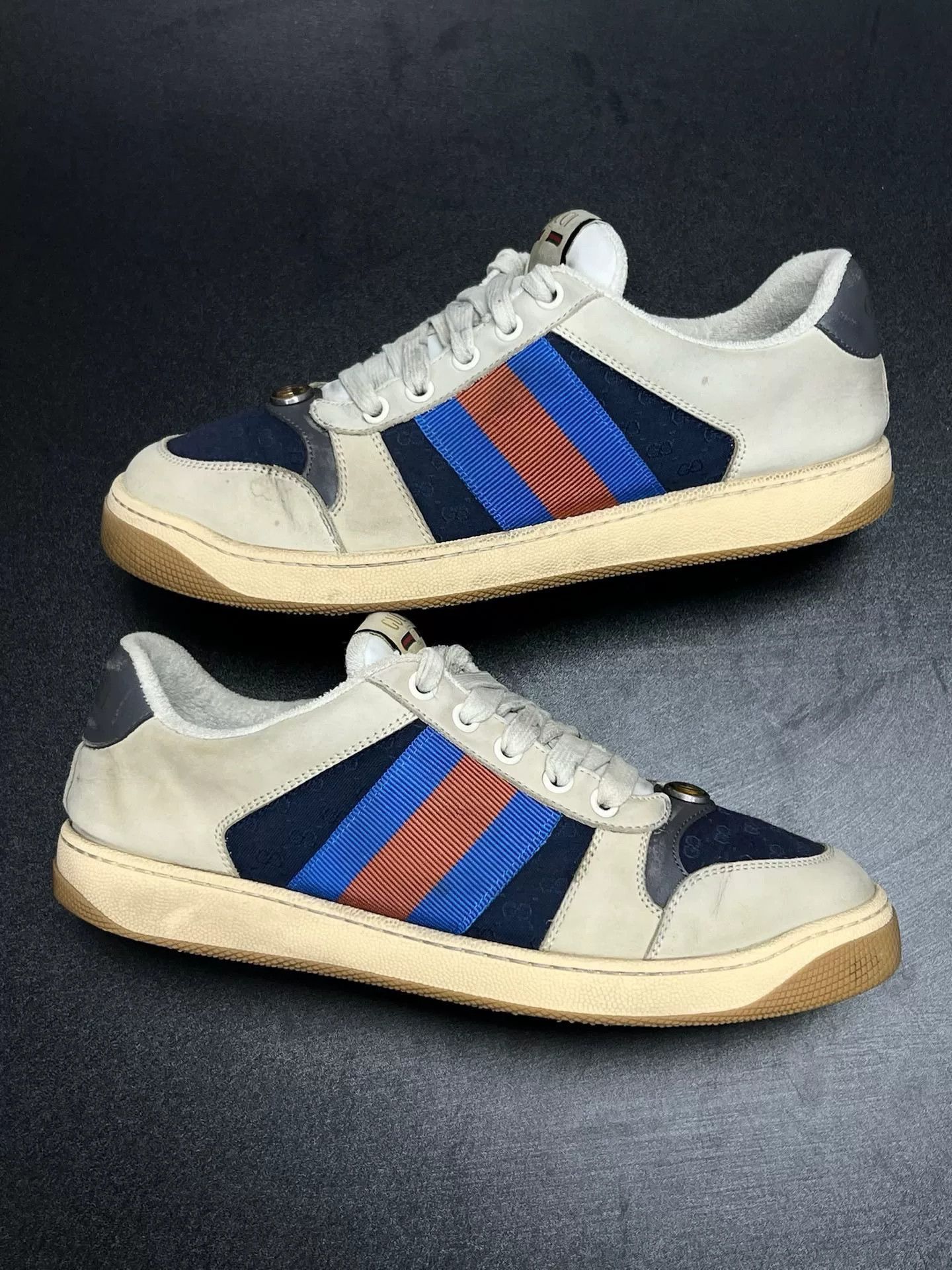 Gucci Gucci Blue Shoes Low Top High Top Size US XS / EU 42 / 0 - 5 Thumbnail