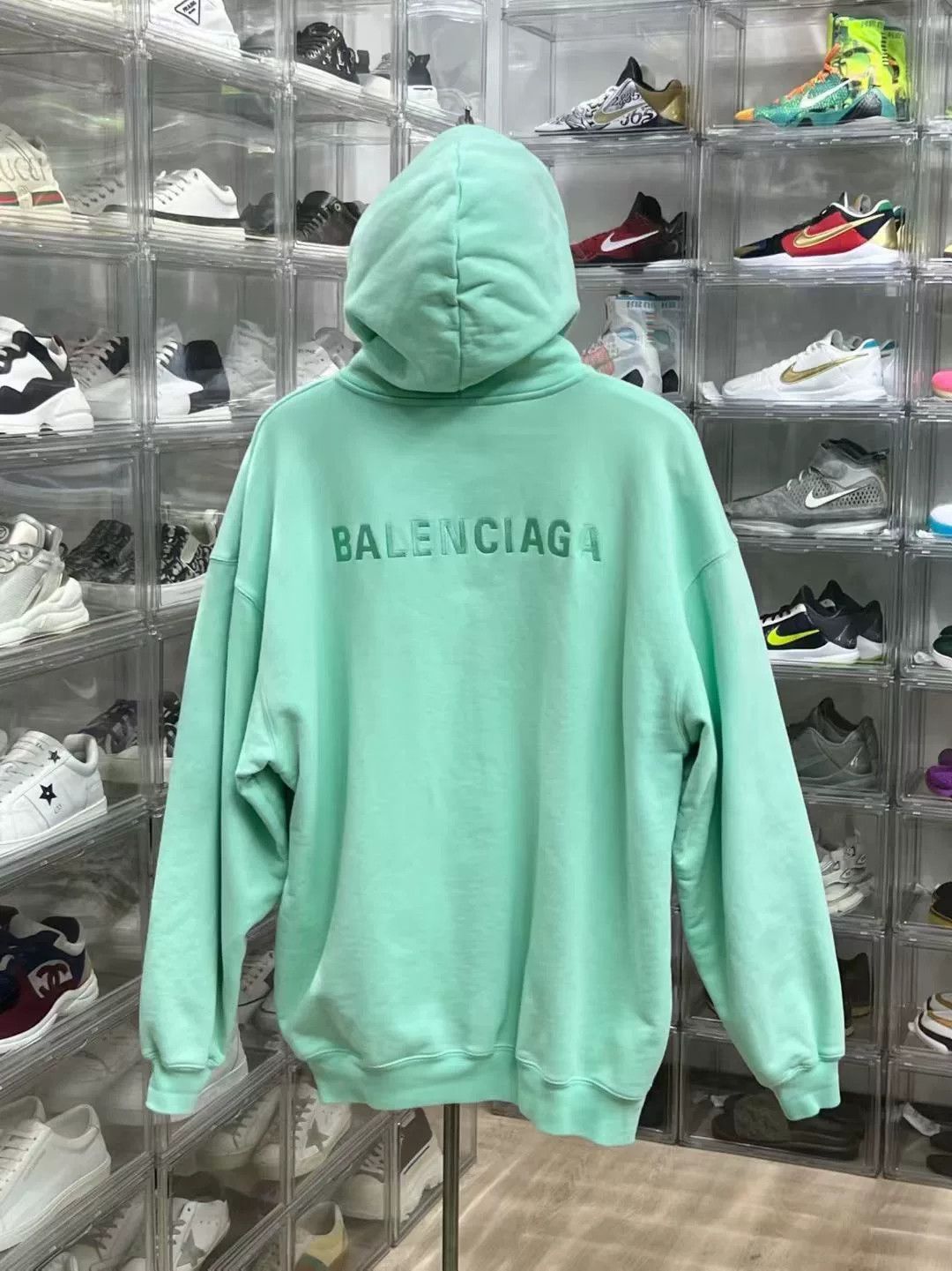 Balenciaga Balenciaga Green Hoodie Pullover Size US XS / EU 42 / 0 - 6 Thumbnail