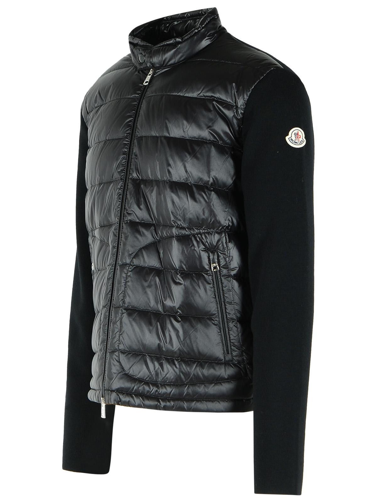 Moncler MONCLER Padded Wool Cardigan With Black Zip Size US M / EU 48-50 / 2 - 2 Thumbnail