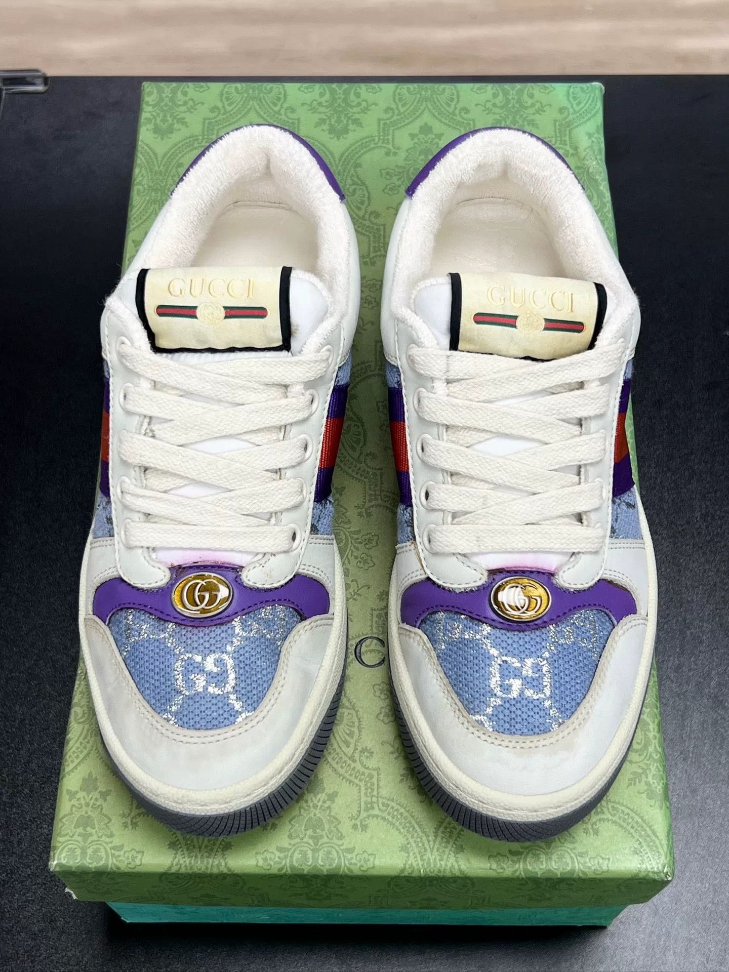 Gucci Gucci Purple Shoes Low Top High Top Size US S / EU 44-46 / 1 - 3 Thumbnail
