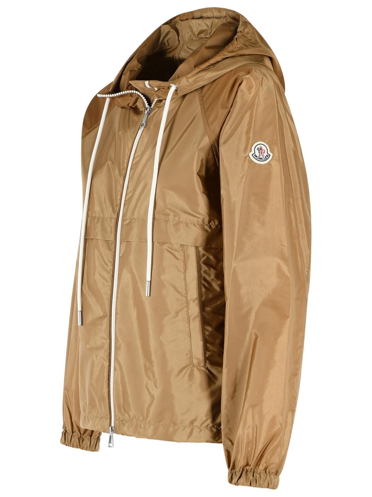 Moncler MONCLER 'Coquelicot' Camel Beige Polyamide Hooded Jacket Size XS / US 0-2 / IT 36-38 - 2 Thumbnail