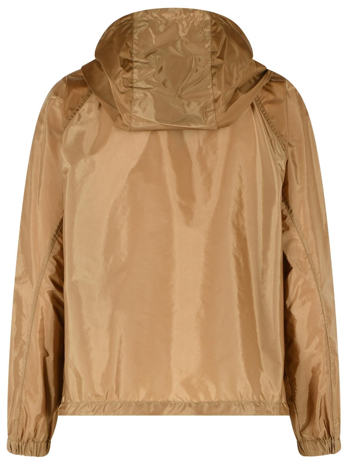 Moncler MONCLER 'Coquelicot' Camel Beige Polyamide Hooded Jacket Size M / US 6-8 / IT 42-44 - 3 Thumbnail