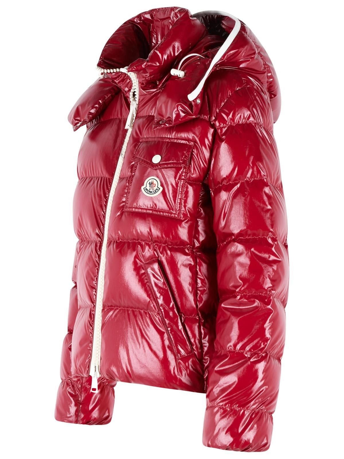 Moncler MONCLER Short 'Andro' Hooded Down Jacket In Cherry Pink Polyamide Size S / US 4 / IT 40 - 2 Thumbnail