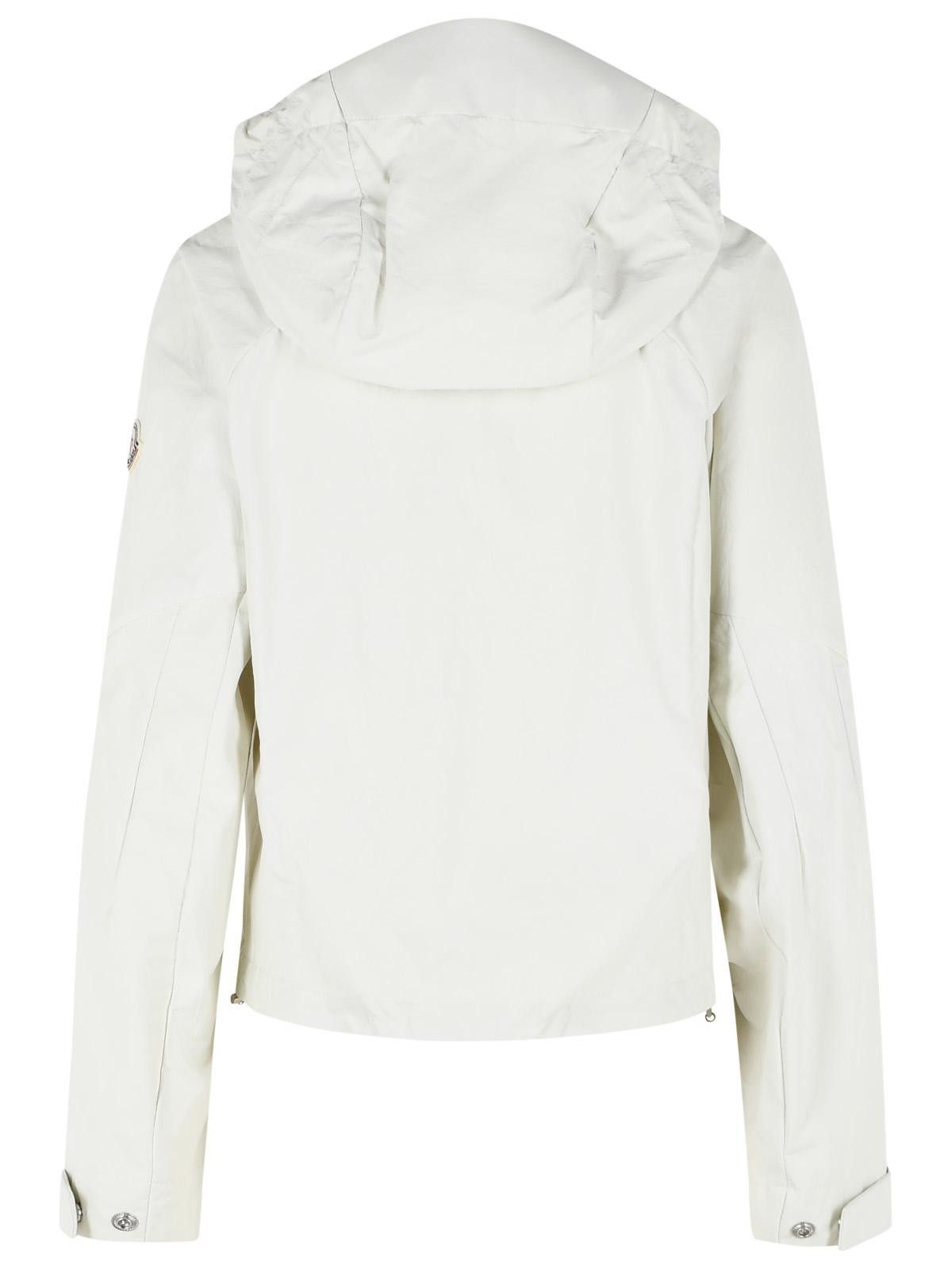 Moncler MONCLER 'Lasanca' Hooded Jacket In Ivory White Polyamide Size M / US 6-8 / IT 42-44 - 3 Thumbnail
