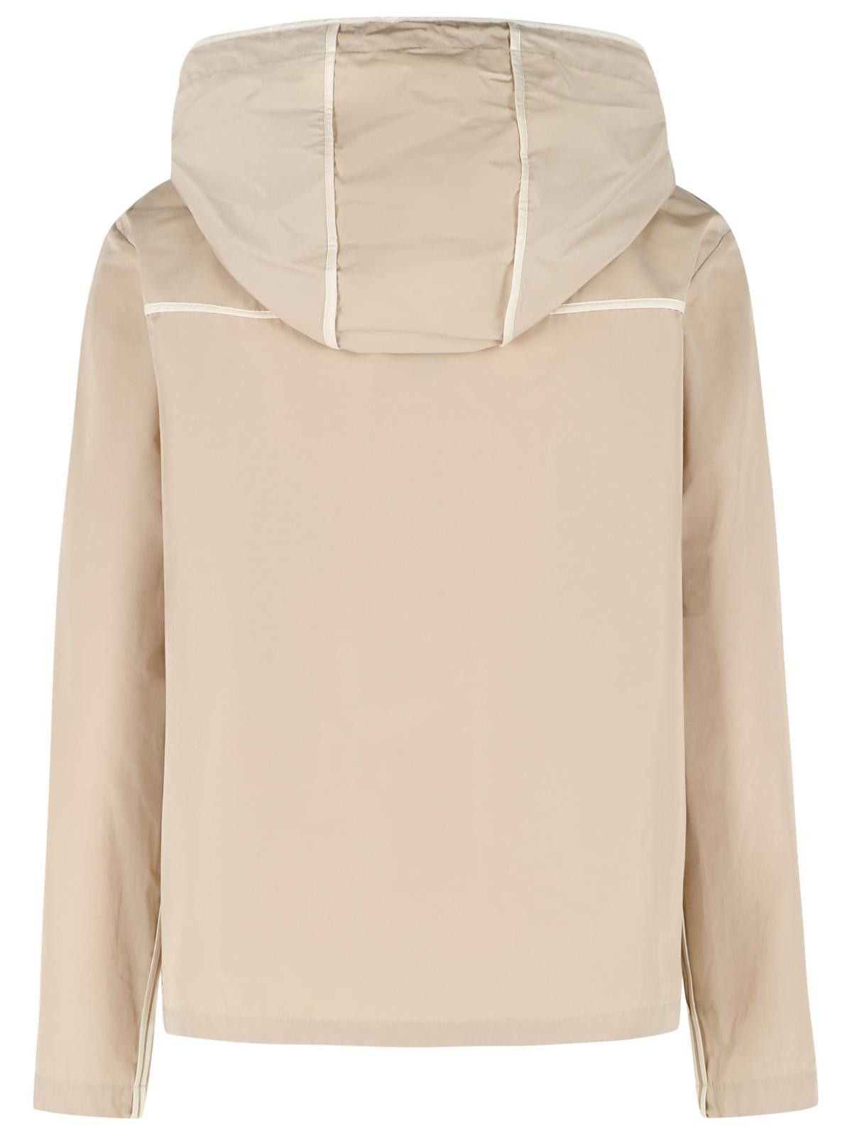 Moncler MONCLER 'Sarracenia' Hooded Jacket In Polyester And Beige Cotton Size XS / US 0-2 / IT 36-38 - 3 Thumbnail