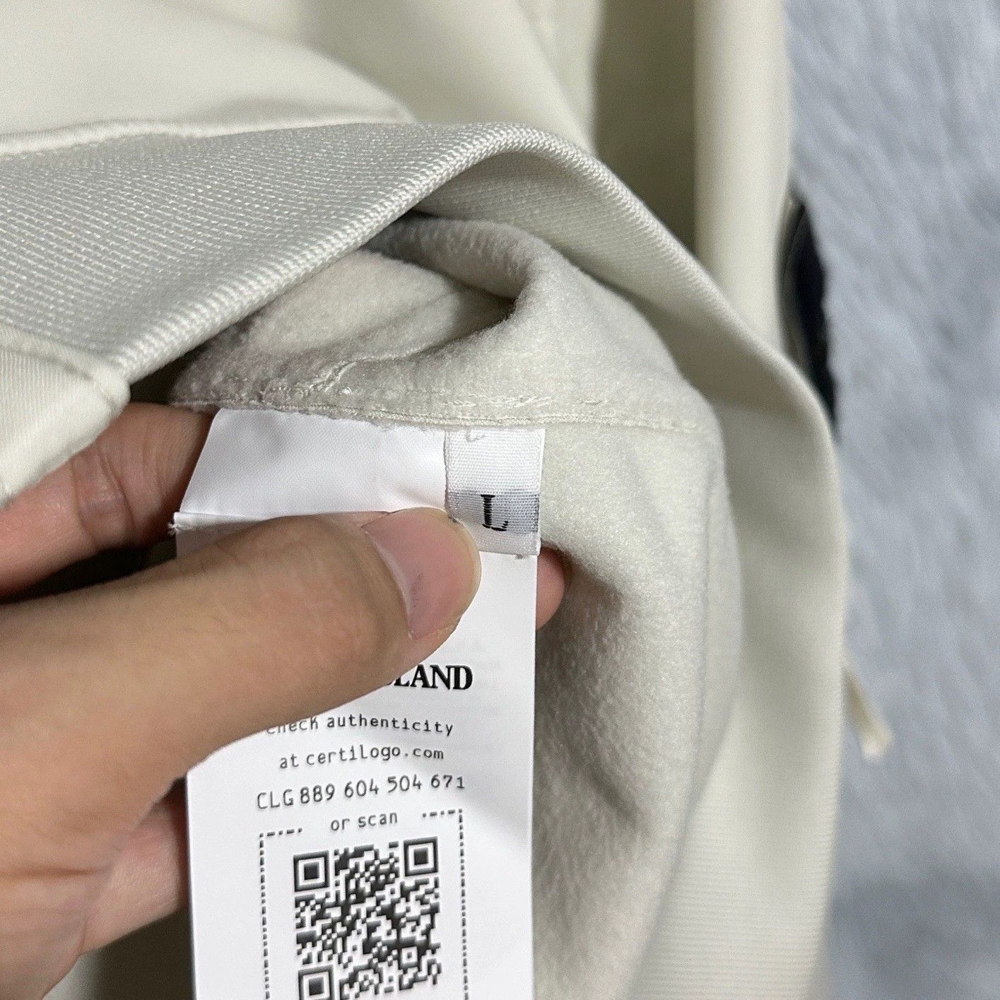 Stone Island Stone Island White Jacket Outerwear Size US L / EU 52-54 / 3 - 5 Thumbnail