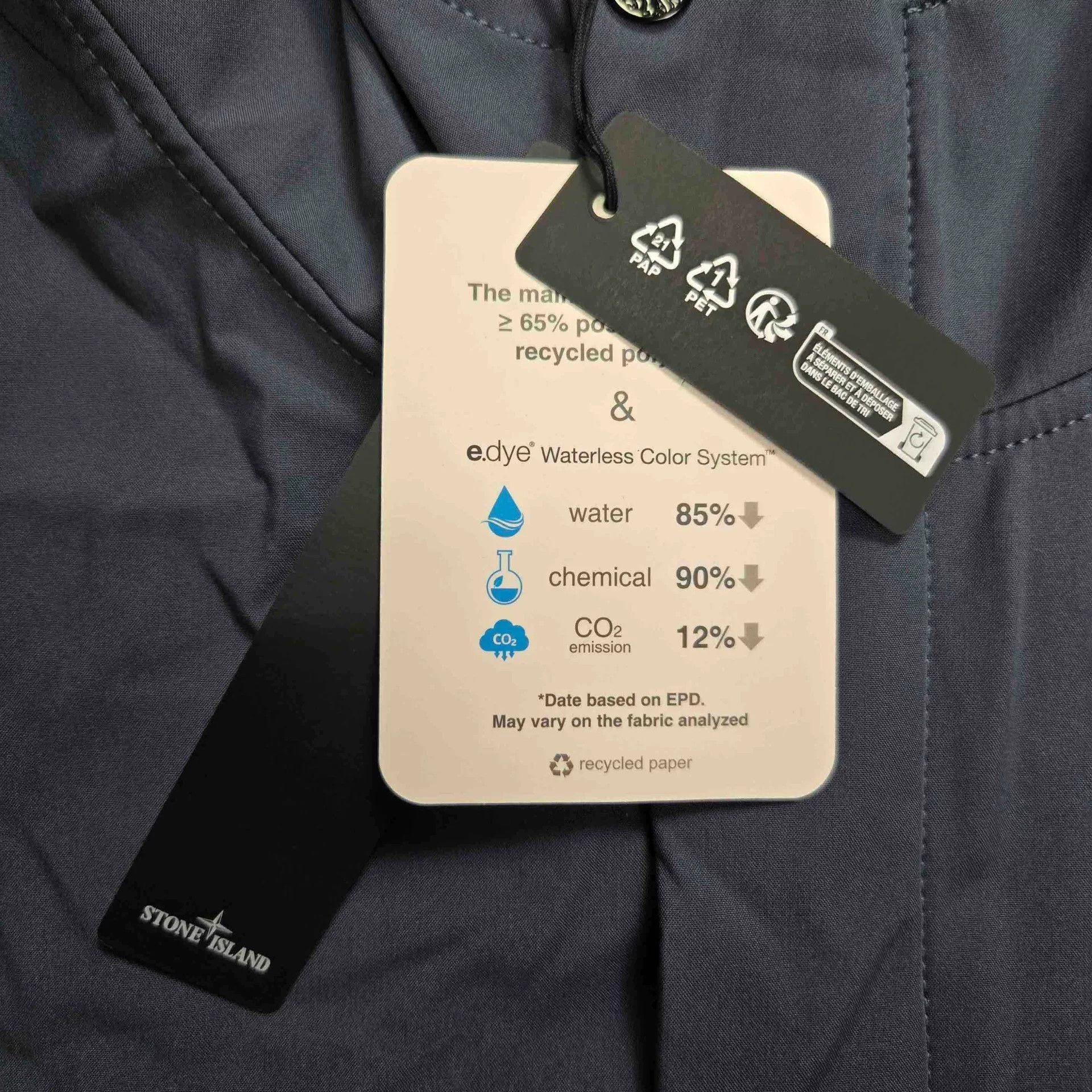 Stone Island Stone Island Blue Designer Casual Size US XL / EU 56 / 4 - 3 Thumbnail